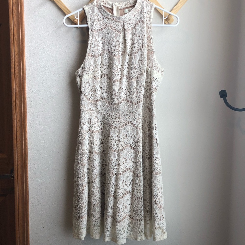 High Neck lace dress
